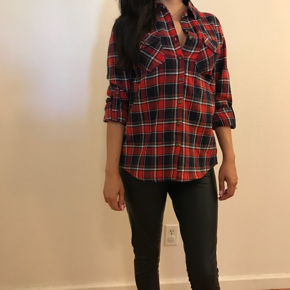 •LAST 1• Jessie Plaid Button Up Flannel Shirt - Picture 4 of 8